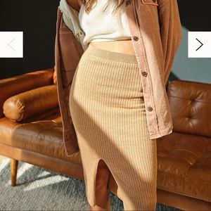 Free People Skyline Midi Skirt size medium